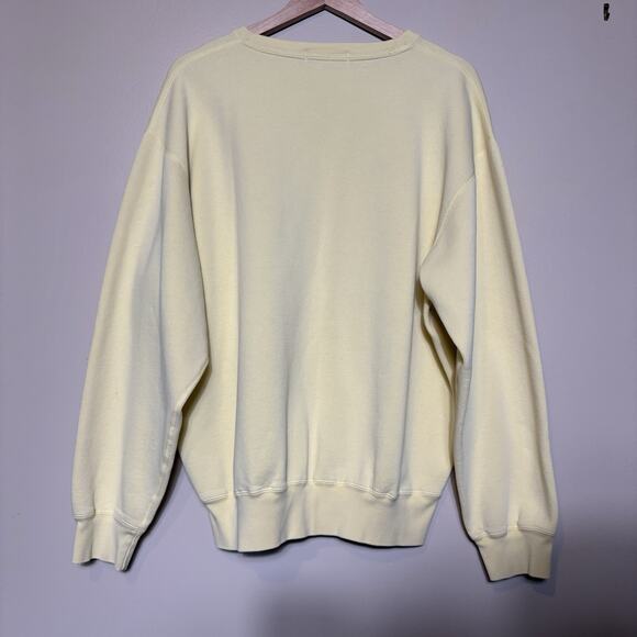 Polo Ralph Lauren Crewneck Pullover Sweatshirt Yellow Men’s Size L Y2K Preppy - Picture 2 of 11